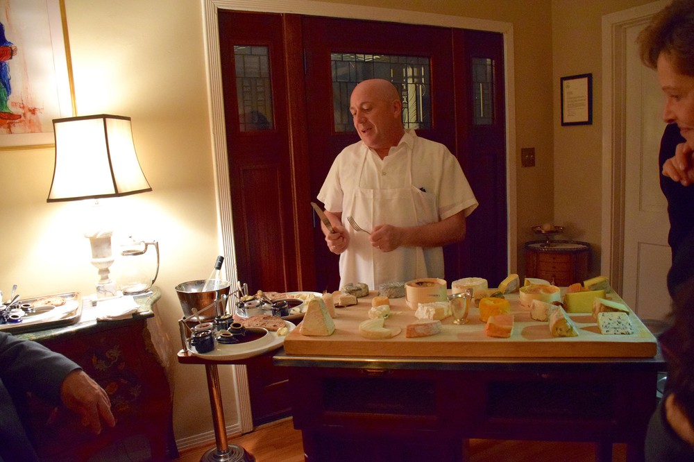 Laurent and his cheese cart 