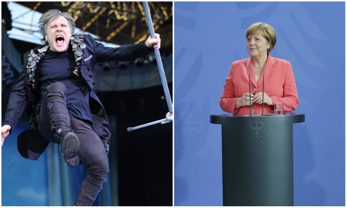 Angela Merkel Hat Offensichtlich Den Schwanzvergleich Gegen Iron Maiden Verloren