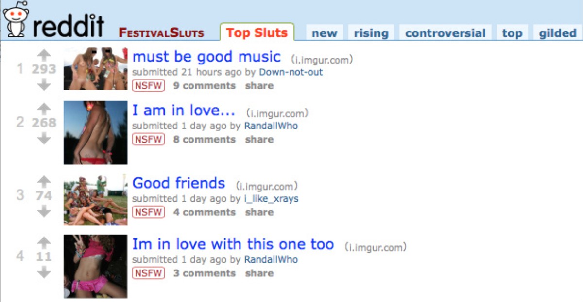 Festival Free Love Is Being Turned Into Non-Consensual Porn by Reddit  Masturbators