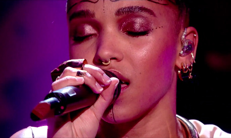Watch FKA twigs Perform "Pendulum" and "Hide" at the BRITs Nomination Ceremony