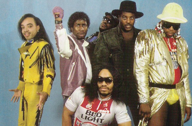 Grandmaster Flash and The Furious Fivein somewhat more normal attire.