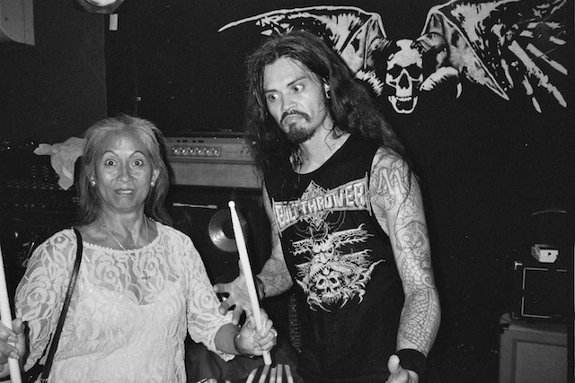 Robert Nelson and his mother, Typhoon Haiyan