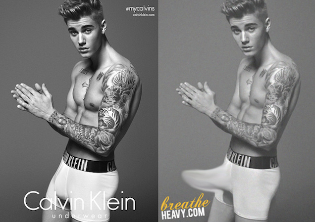 Here Are the Real, Definitely Not Fake Untouched Justin Bieber Calvin Klein  Photos