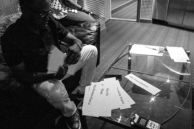 Scarface, ordering his records