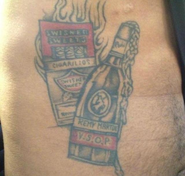 chief keef gucci tattoo on his stomach