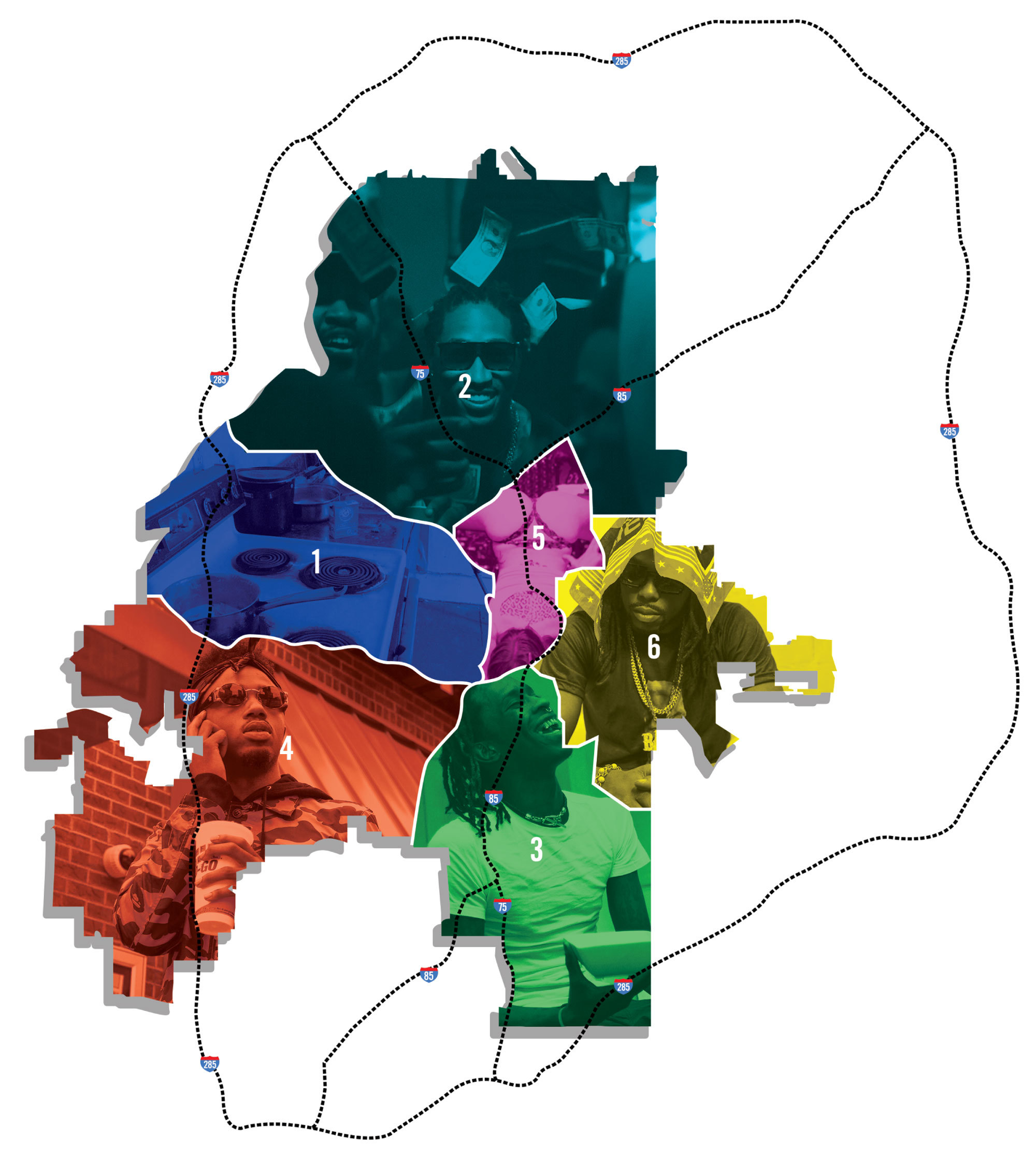 city of atlanta police zone map Known Zones The Noisey Guide To Atl S Trap Map city of atlanta police zone map