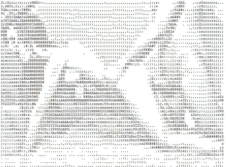 Ascii Art Naked Woman.