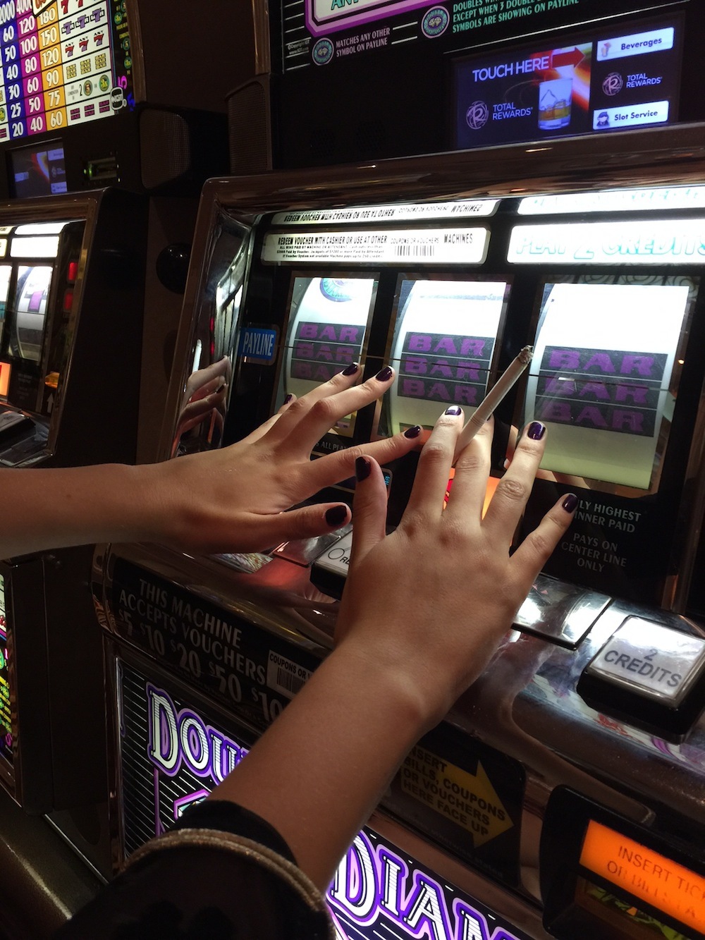 Rubbing Slot Machine Screens