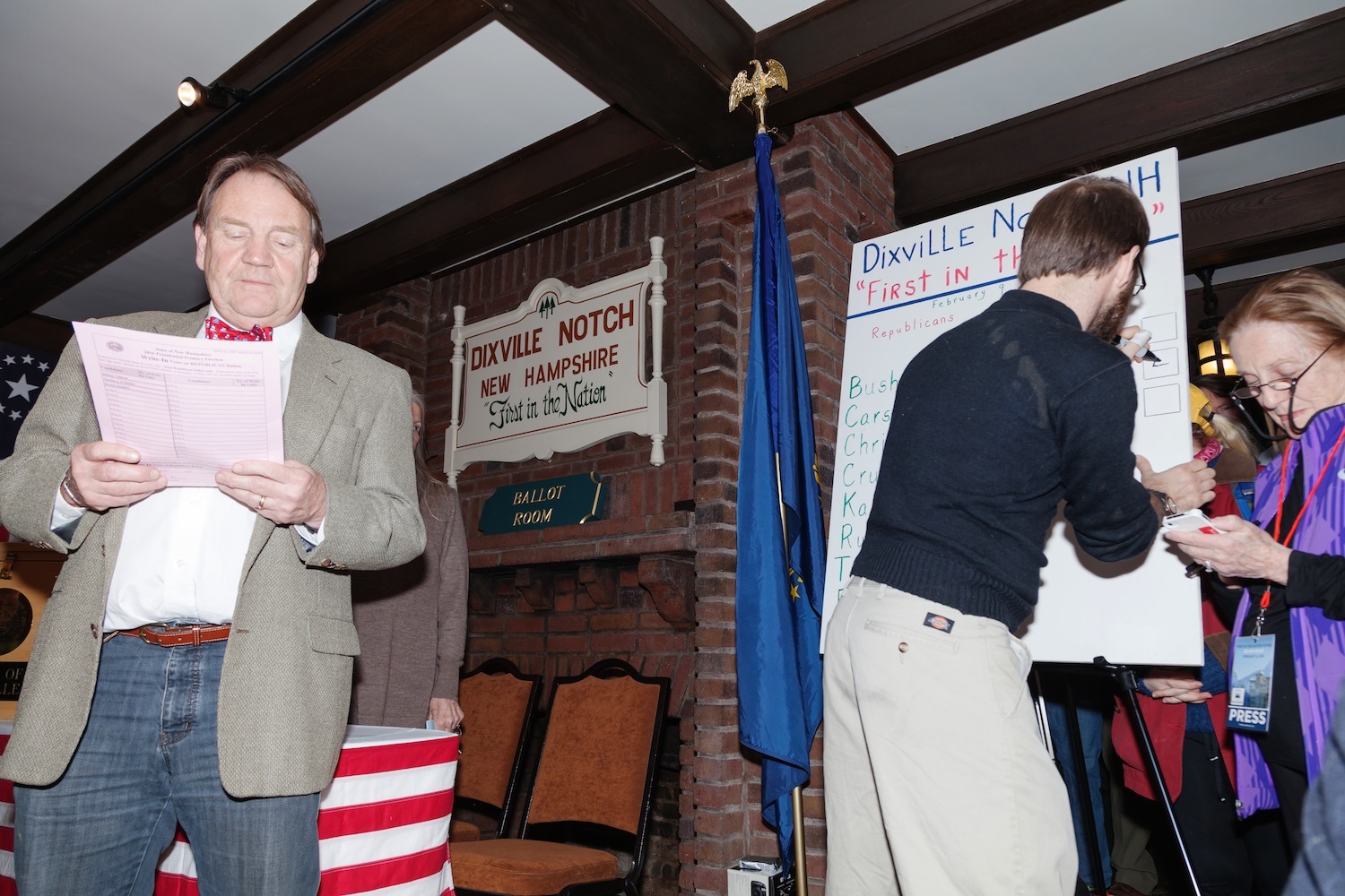 Photos From The Tiny New Hampshire Town Where Voters Cast Ballots At ...