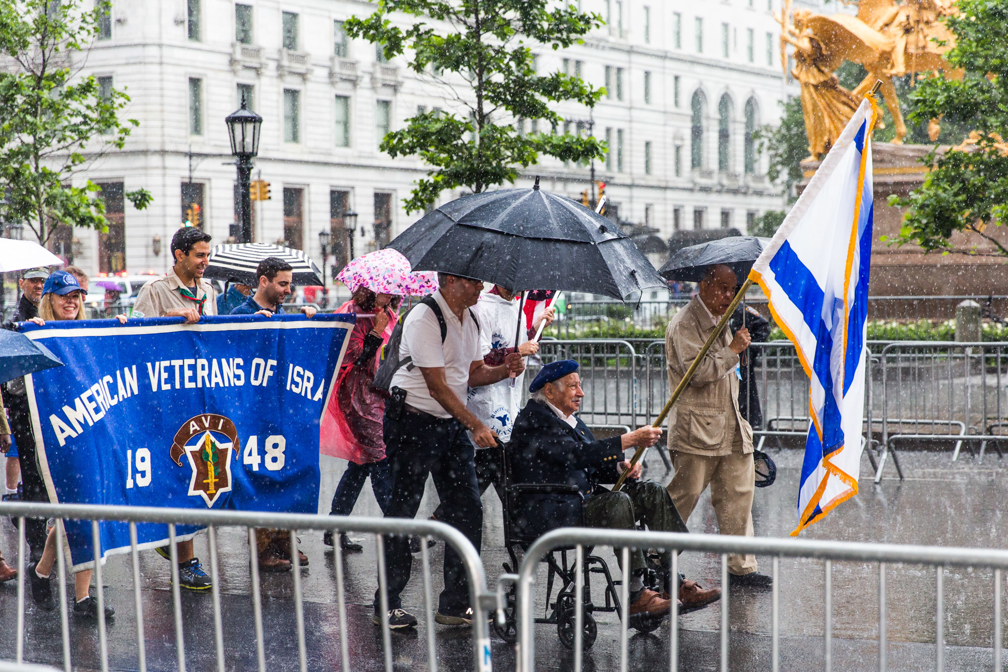 New York's ProIsrael Parade Was Rainy, but AntiZionists Still Showed
