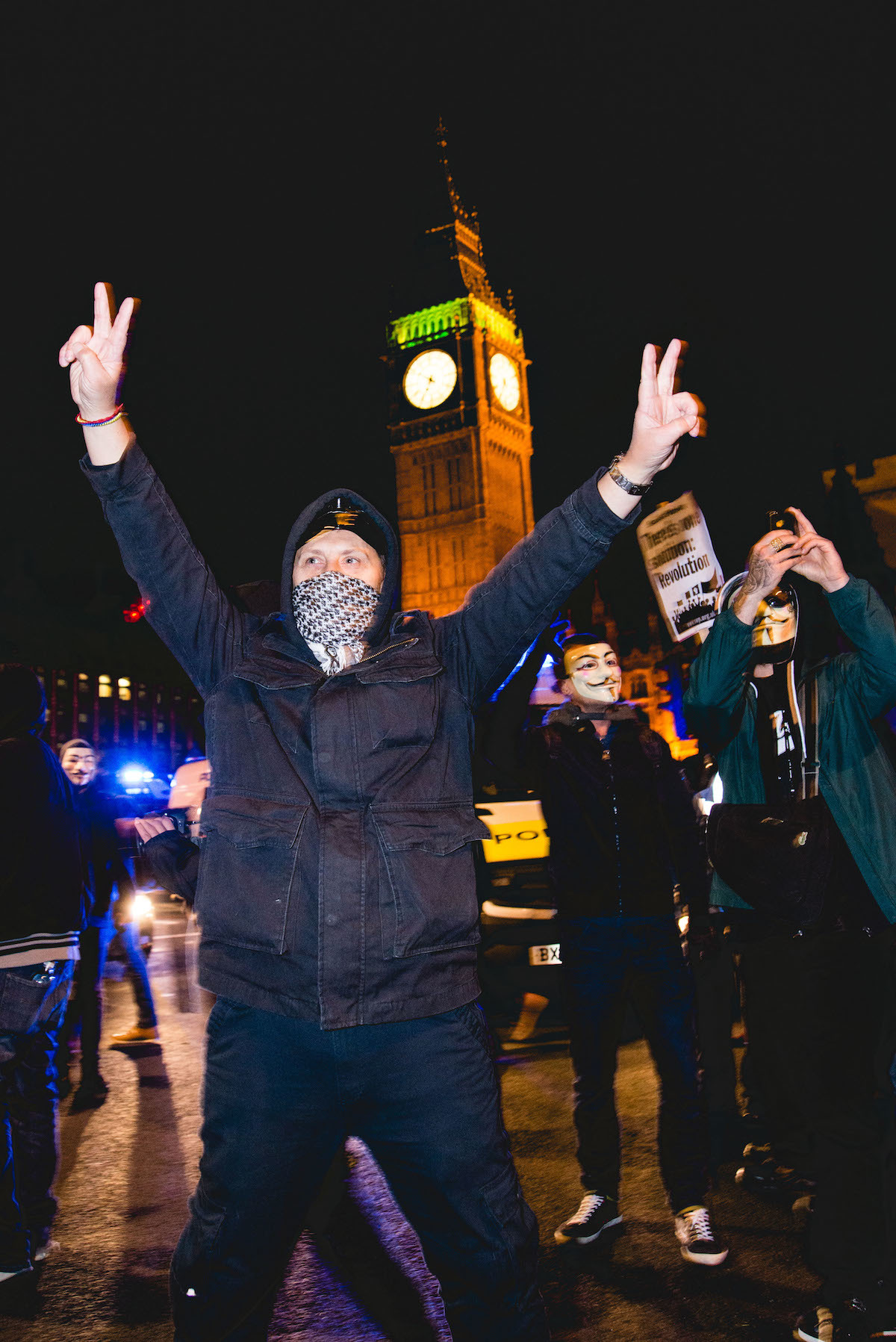 Dodging Fireworks And Flares At London's Million Mask March - VICE